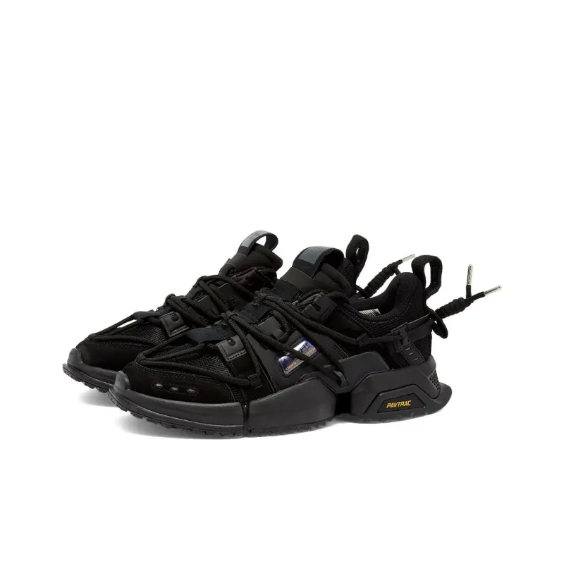 LiNing Pan Gu Trek Slip Resistant Lightweight Wear Resistant Low Top Chunky Sneakers Men's Black-2