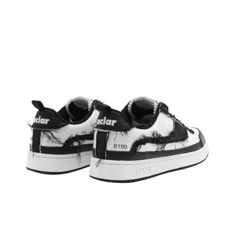 JACLAR Skateboard Shoes Unisex White Black-3