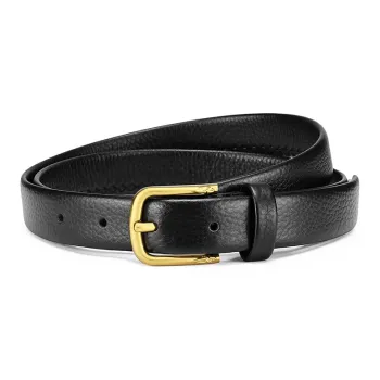 FAIRWHALE Elegant Alloy Pin Buckle Design Top Grain Cow Leather Genuine Leather Belt Women's Width 2.5CM