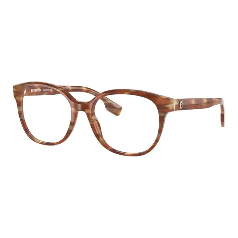 Burberry Plastic Irregular Shape Eyeglass Frames Women's Brown-0
