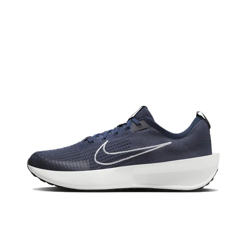 Nike Interact Run College Navy Gridiron White Platinum Tint-0
