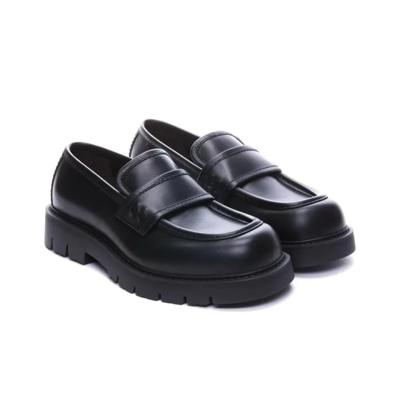 Bottega Veneta Haddock Loafers 4.5cm Men's Black-2