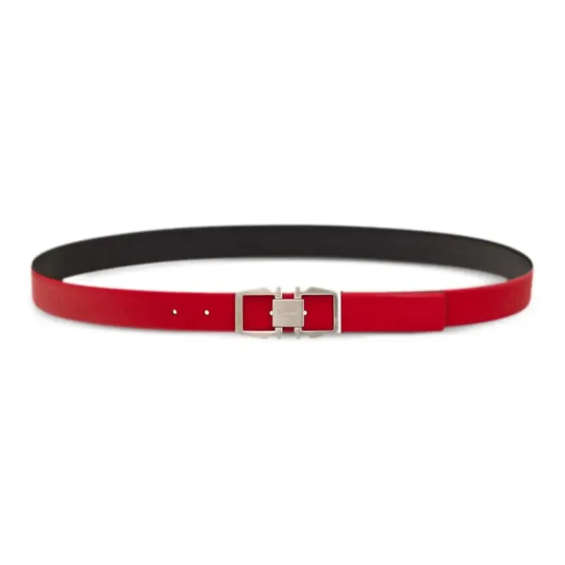 Ferragamo Gancini buckle Reversible Leather Belt-0
