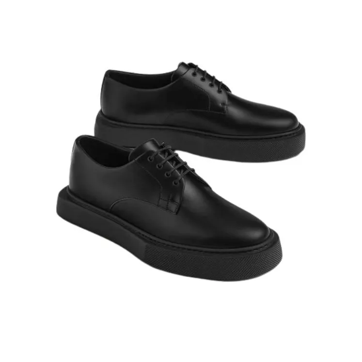 HERMES Hidetoshi Low-Top Skateboard Shoes Men's Black-3