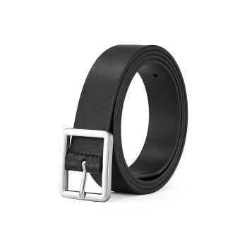 FAIRWHALE Minimalist Style Niche Design Alloy Pin Buckle Cow Leather Belt Women's Width 2.5CM