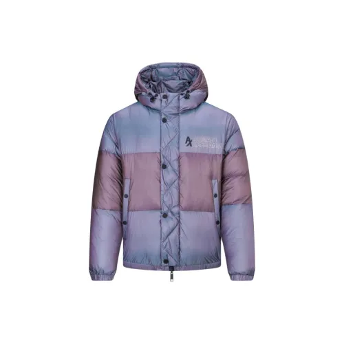 ARMANI EXCHANGE Puffer Jackets Men Gray Purple