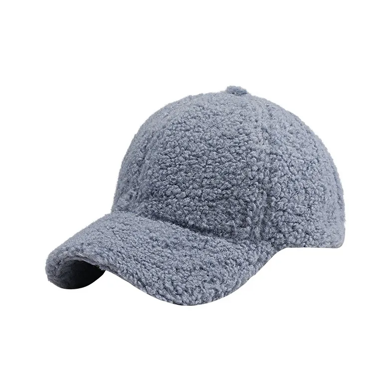 EEEENO Lambswool Baseball Caps Unisex-2