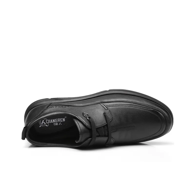 Strongman 3515 Spring And Fall Lace Up Business Leather Shoes Middle Aged Dad Sneakers Men's-3