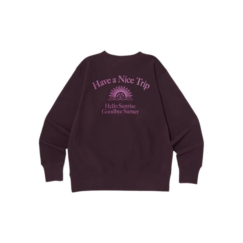 Champion x Hello Sunrise X Reverse Weave Sweatshirt Unisex Dark Purple-1