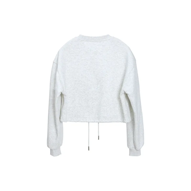 Fstudio Thickened And Fleece Lined Crew Neck Sweatshirt Women's-1