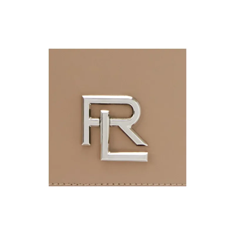 Ralph Lauren Cow Leather Small Square Bag Shoulder Bag Crossbody Bag Mini Women's Taupe-4
