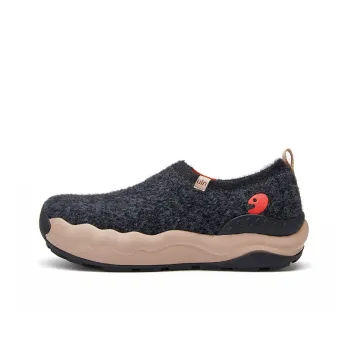 U.IN Painted Travel Shoes Toledo 11 Suede Flyknit Collection Low-Top Casual Shoes Women's Black