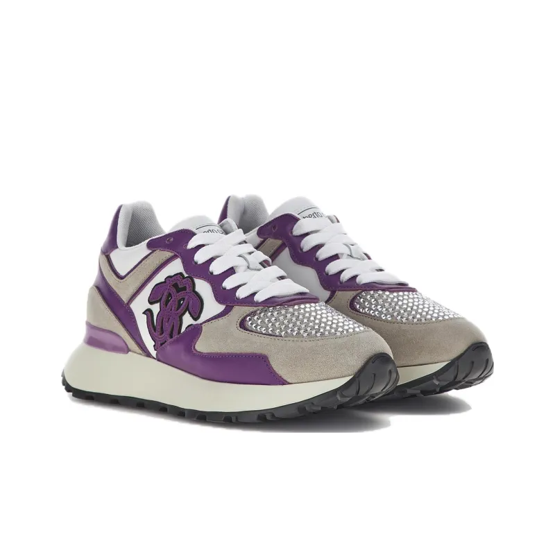 Roberto Cavalli Casual Shoes Women's Purple-2