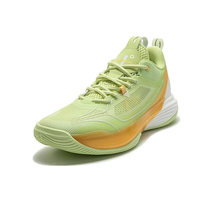 361° ONE MOTION Wave Series Basketball Shoes Men Low Top Light Fruit Green/Cheese Yellow-1