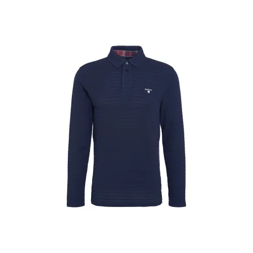 BARBOUR Polo Shirts Men Navy Blue