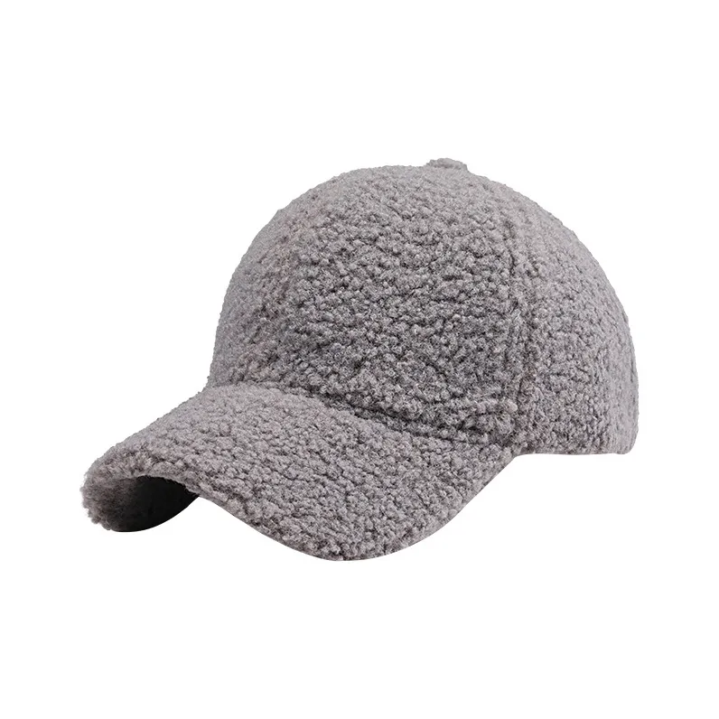 EEEENO Lambswool Baseball Caps Unisex-20