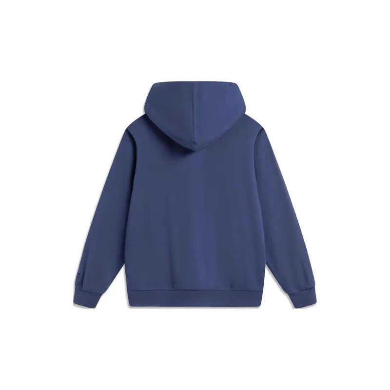 LiNing Weekend Youth Sweatshirt Unisex Dark Ship Blue-1