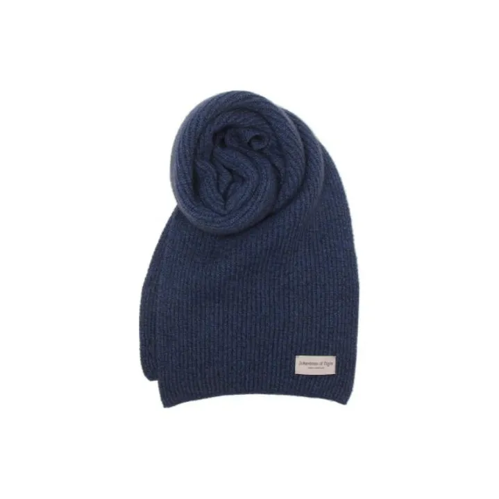 JOHNSTONS OF ELGIN Plush Yarn Crisis Men's Blue-1