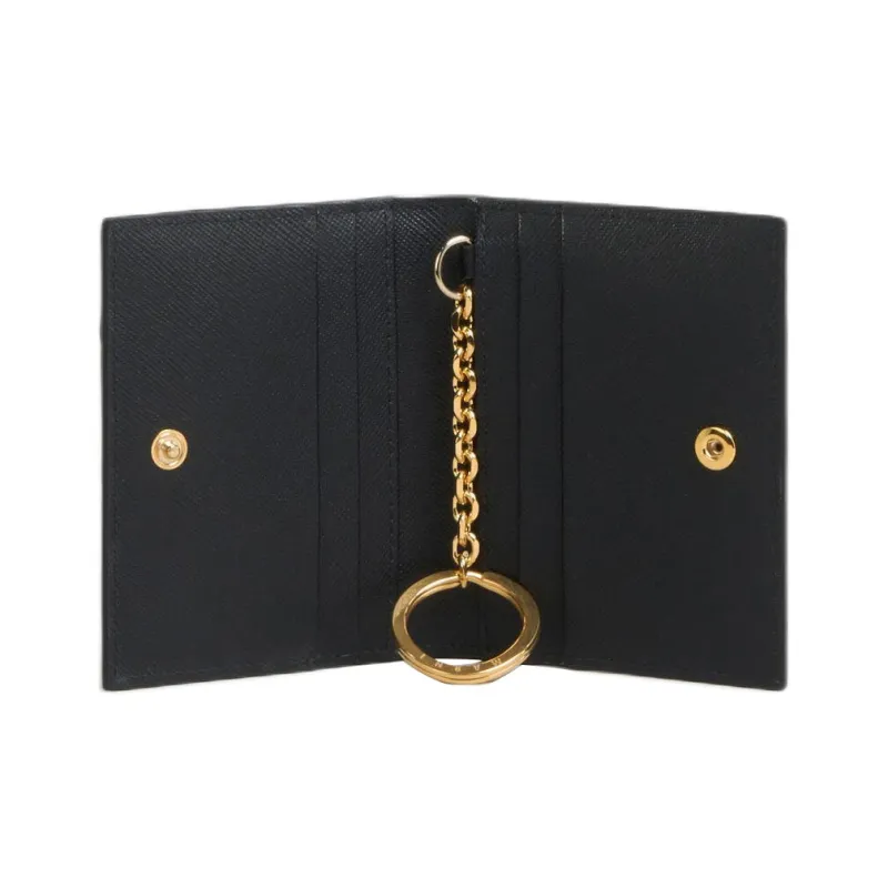 MARNI Saffiano Calfskin Wallet Card Holder Card Holder Women's Black-3