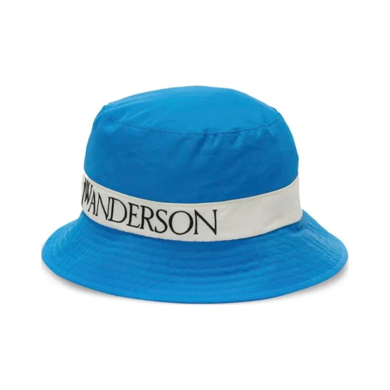 JW Anderson Logo Embroidered Wide Brim Bucket Hat-1