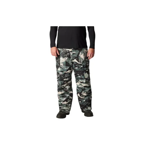 Columbia Ski Pants Men Green Camouflage