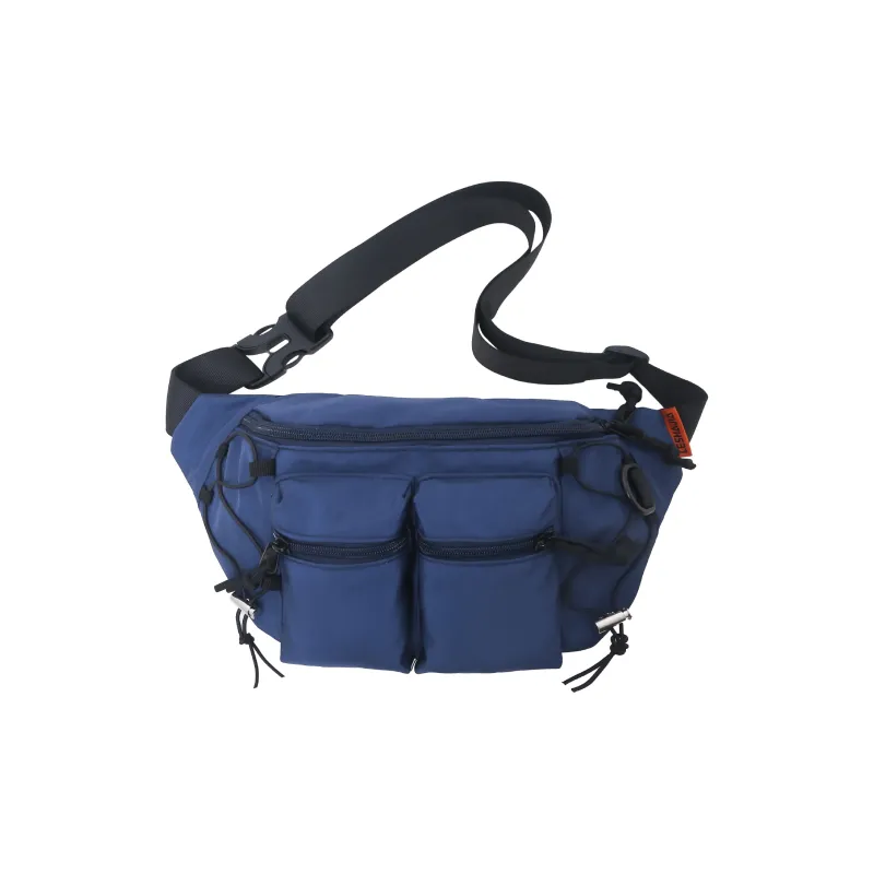 GEERDUN Nylon Sling Bag Fanny Pack Crossbody Bag Backpack Regular Unisex Black/Orange/Khaki/Green/Blue/Gray-8