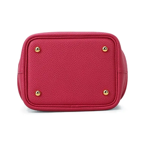 PIERRE CARDIN Cow Leather Shoulder Bag Regular Women's Black/Green/Brown/Red-26