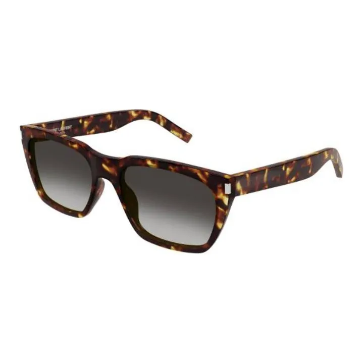 SAINT LAURENT Square Sunglasses Men's Brown-1