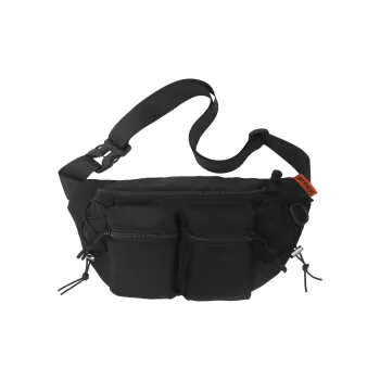 GEERDUN Nylon Sling Bag Fanny Pack Crossbody Bag Backpack Regular Unisex Black/Orange/Khaki/Green/Blue/Gray
