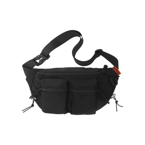 GEERDUN Nylon Sling Bag Fanny Pack Crossbody Bag Backpack Regular Unisex Black/Orange/Khaki/Green/Blue/Gray