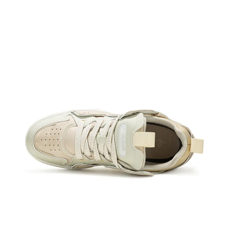 Le Coq Sportif Coverage Thermal Slip Resistant Low Top Skateboard Shoes Unisex White-3