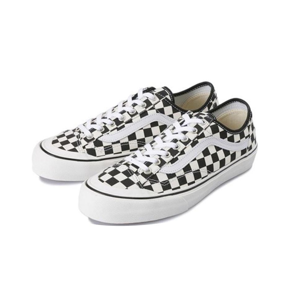 Vans style 36 decon sf shops black & white checkered skate shoes