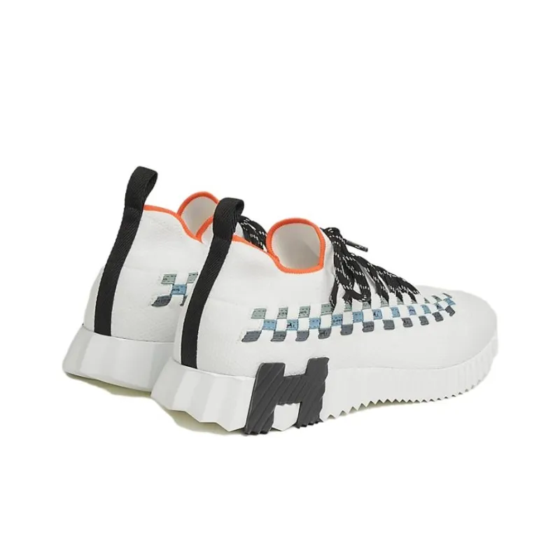 HERMES Fle Low-Top Casual Shoes Men's White-2