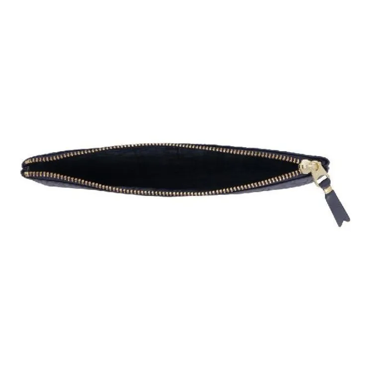 CDG Leather Clutch Regular Men's Marine Blue-2