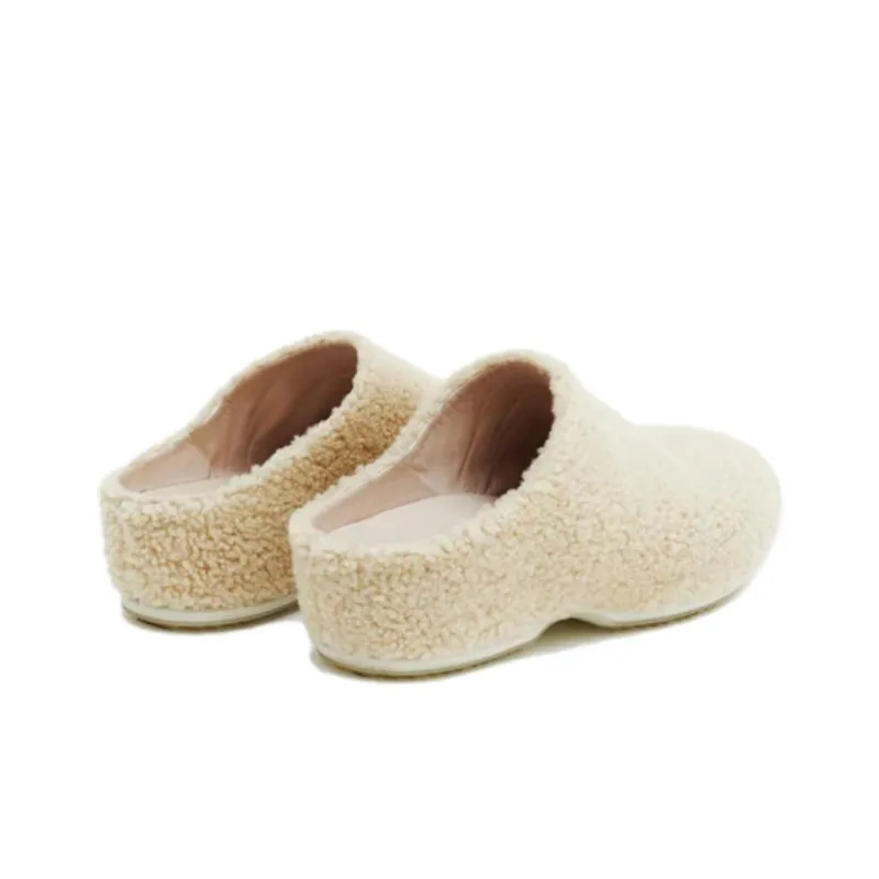 ROSETTA GETTY Shearling Slip-on Sneakers-3