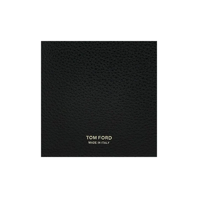 TOM FORD Calfskin Wallet Men's Black-3