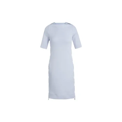 EMPORIO ARMANI Short-Sleeved Dresses Women's Light Gray Blue