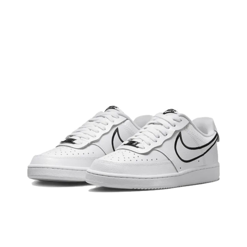 Nike Court Vision Low Premium 'White Black' Women's-2
