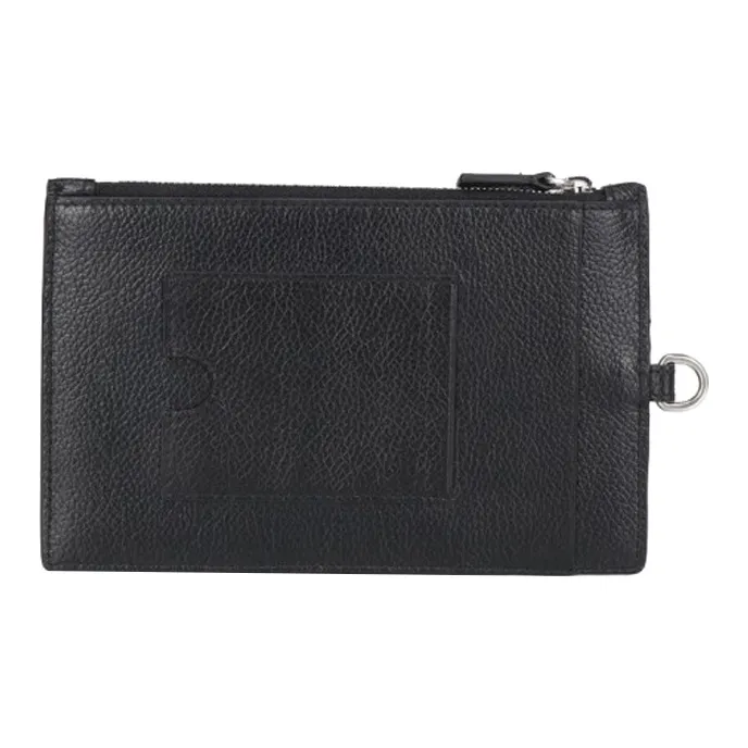 Balenciaga Cow Leather Wallet Unisex Black-1