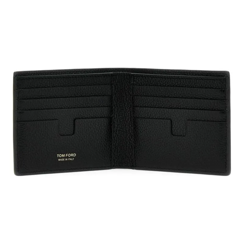 TOM FORD Calfskin Wallet Men's Black-2