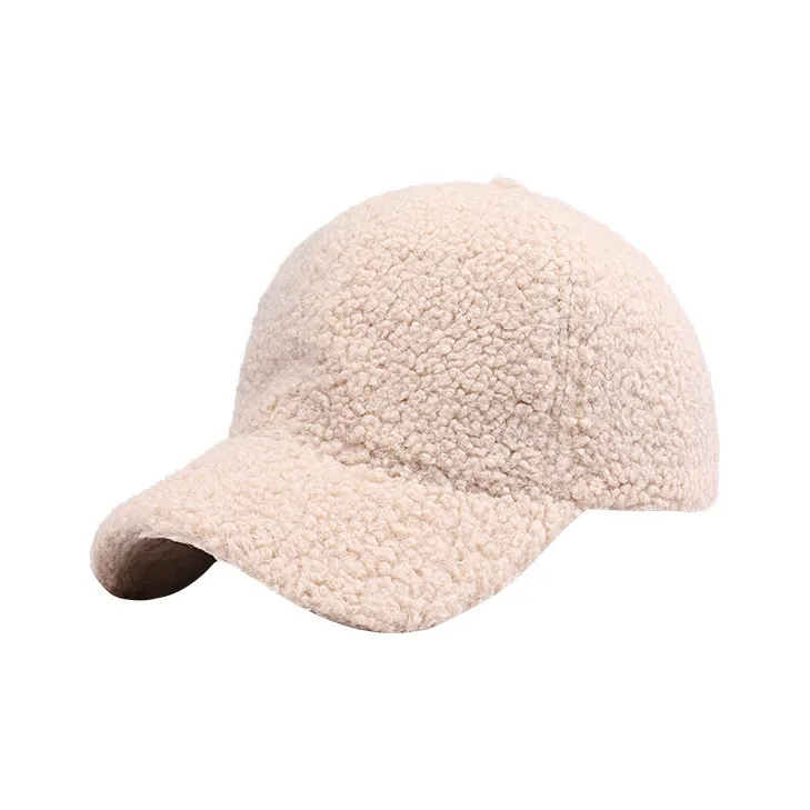 EEEENO Lambswool Baseball Caps Unisex-12