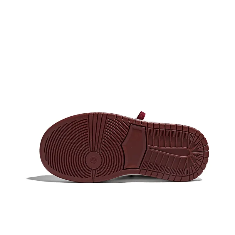 PAUL FRANK Anti-Slip Wear-Resistant High-Top Skateboard Shoes Unisex Jam Red-4