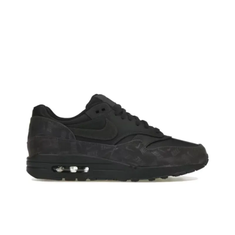 Nike Air Max 1 Lux Oil Grey Logo Prints Women's-1
