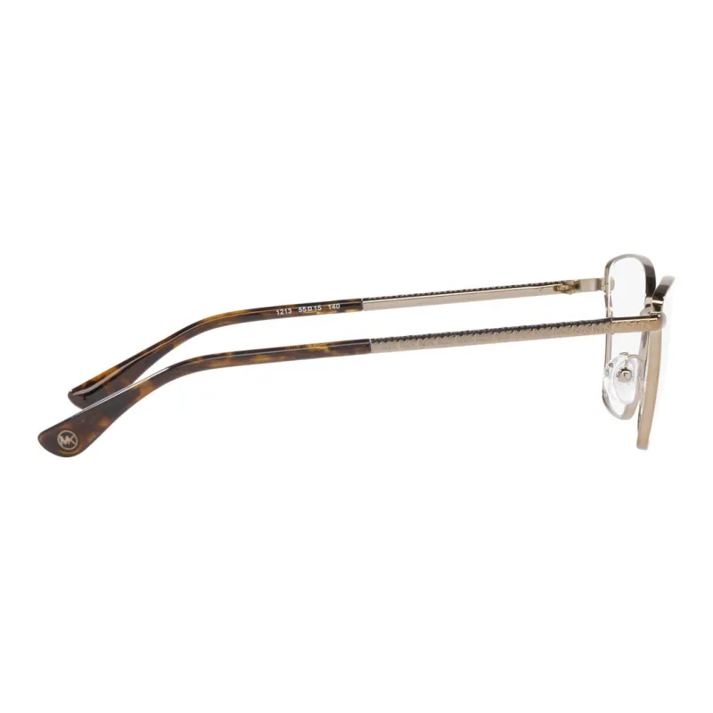MICHAEL KORS Metal Rectangular Eyeglass Frames Women's Gold-4