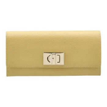 Furla 1927 Collection Leather Wallet Women's Yellow