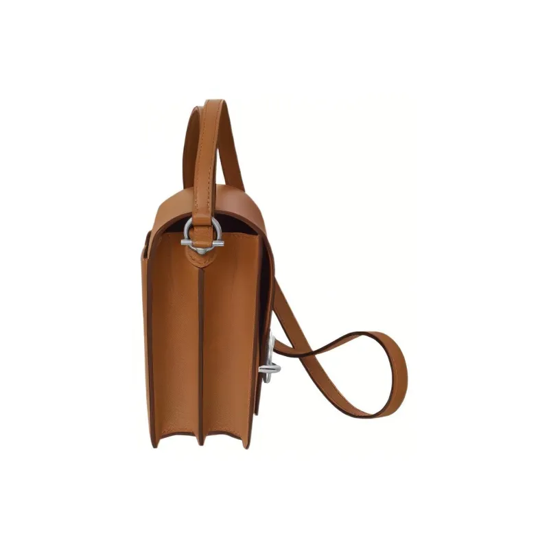 HERMES Roulis Evercolor Calfskin Pig Nose Shoulder Bag Crossbody Bag Mini Women's Gold Brown-1