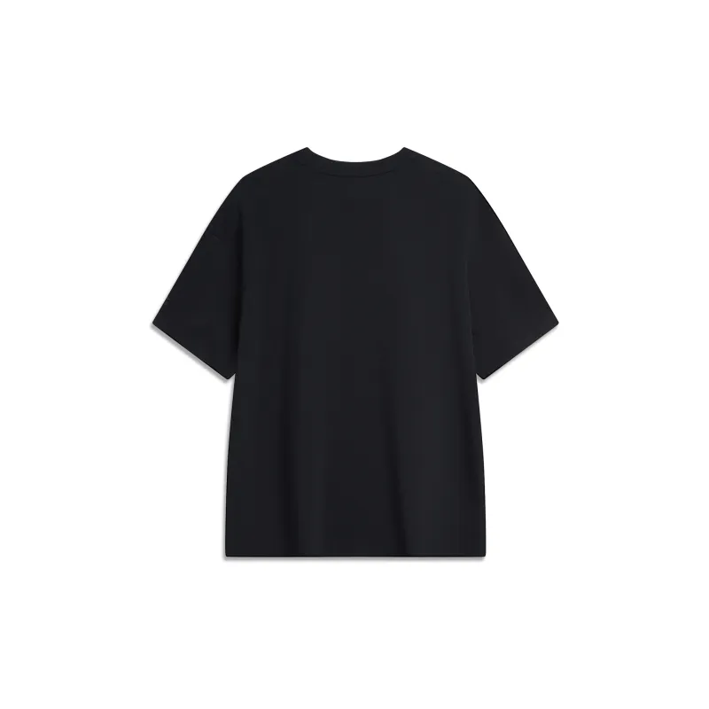 LiNing Drop Shoulder Sleeve T-Shirt Women's Black-1