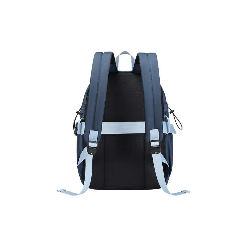 V.NINE Fabric Graduation Travel Backpack Large Size Unisex Blueberry/Coconut Milk White-5