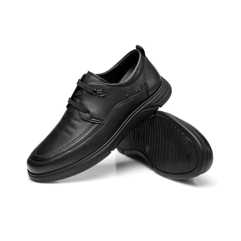 Strongman 3515 Spring And Fall Lace Up Business Leather Shoes Middle Aged Dad Sneakers Men's-5