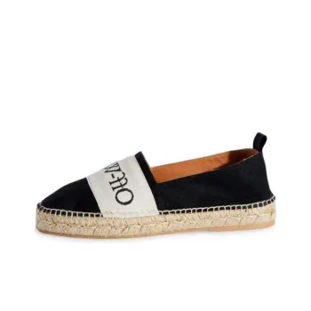OFF WHITE Bookish Round Toe Slip On Espadrillas Women's